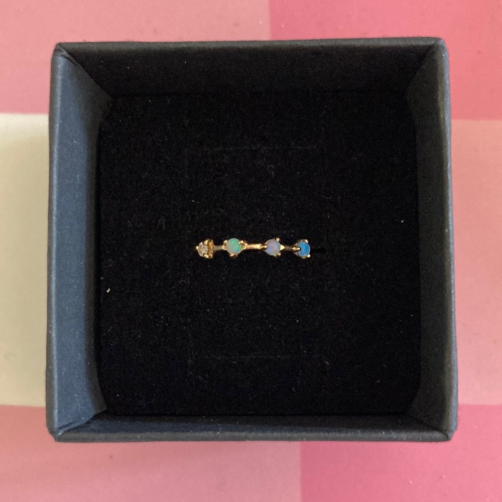 Offers Considered 🩵 Catbird WWake Four Step Opal and Diamond Ring